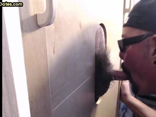 Tattooed gloryhole DILF sucks cock 4 cum in mouth at home