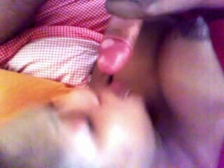 black milf sucks cock with a suction cup