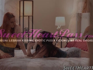 Redhead Lacy Lennon scissored brunette Keira Croft after getting fingered