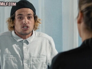 MIFL with big tits gets oiled in hot bathroom fucking