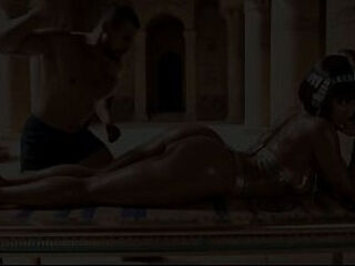 Cleopatra Commands her Slaves to Serve the Queen and Pleasure Her (AI)