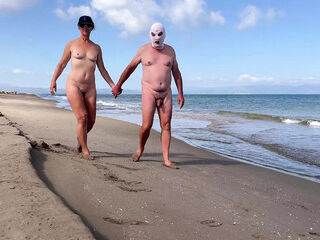 Cunilingus and analingus on the beach. My husband is a sissy.