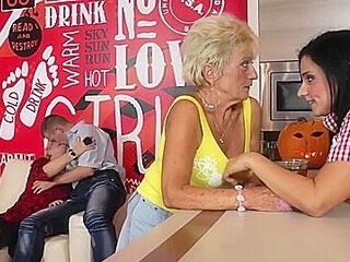 Marina T., Trix And Josinda - Three Old And Young Lesbians Do Each Other And Get Some Cock As Well