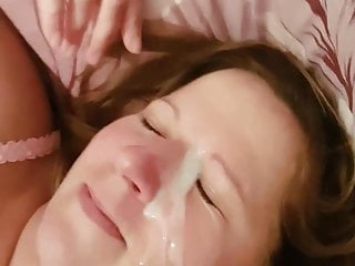 Wifes facial cumshot 2