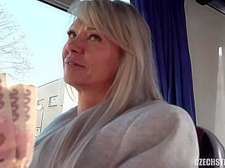 Jaw-dropping cougar plowed In A Public Bus – E139