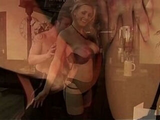 Mesmerizing blonde milf gets a facial by the lovely bartender serving his customer