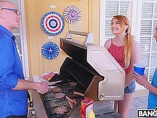 Unbelievable 4th Of July 3some - Monique Alexander And Adria Rae