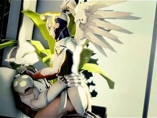 Grace X Genji Overwatch SFM Animation animation three dimensional pornography games