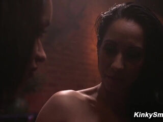 Skin Diamond Submissive Anal Threesome