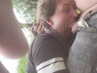 Blowjob by the River