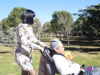 Sandra V goes out for a walk with the cock guy. First a ride and then a fuck!