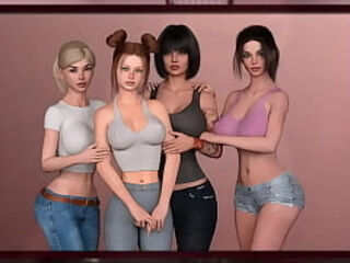 Hot Stepmom Took Horny Guy in Her House Full of Hot Women - Lust &amp_ Life 01 3D Porn Game