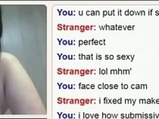 Webcam chunky Omegle floozy Sara gets the brush boobs extensively 19yrs venerable