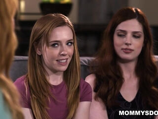 Madi and Scarlett seduced Lauren into sex