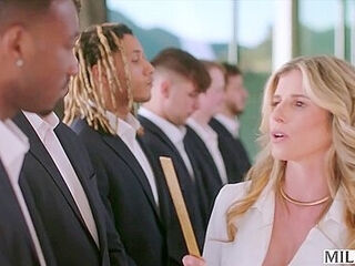 Strict Headmistress Gets Dped In Airtight Gangbang