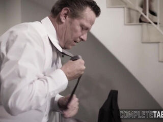 Hottie gets pussy plowed after sucking