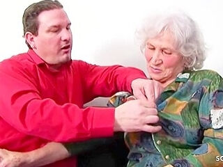 80 Years Old Granny With Last Wish To Fuck Her Step