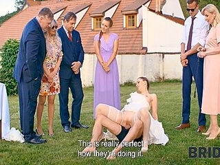 Shy Bride With Natural Tits Is Fucked Roughly In Front Of Everyone In Public 17 Min
