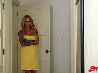 Tattooed Step mom Fucked By Young Boy