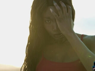 Two amazing ebony models showing off