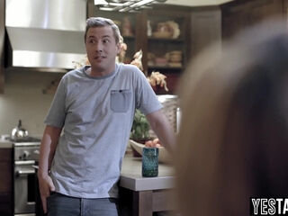 Masturbating teen babysitter gets fucked