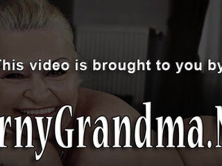 Skanky old gran gets pussy railed