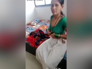 Desi Village Bhabhi Romance And pummeled By paramour four